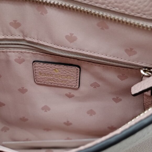 Kate Spade Southport Avenue Cora Crossbody Bag Pink Pebbled Leather - Picture 4 of 6